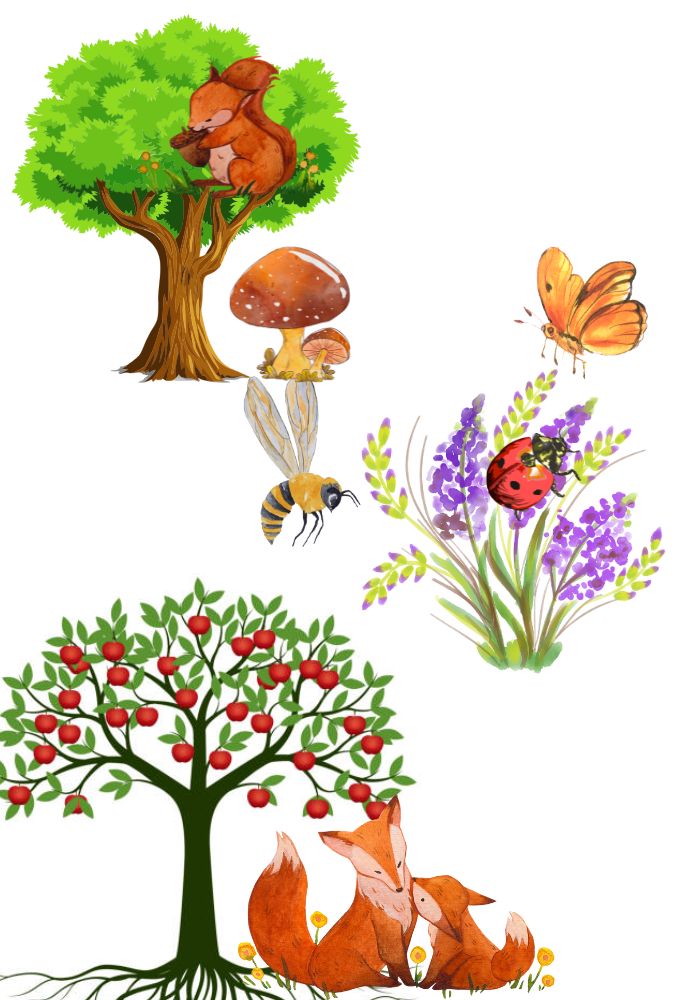 arbre et faune sauvage