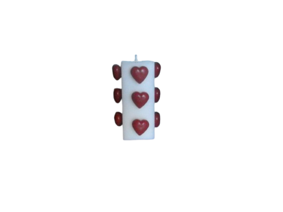 bougie carrer coeur
